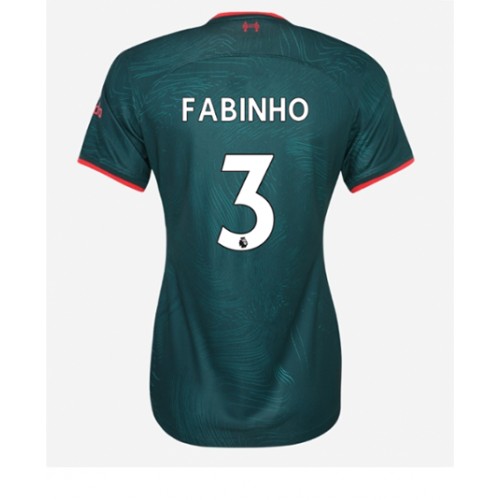 Dres Liverpool Fabinho #3 Rezervni za Žensko 2022-23 Kratak Rukav